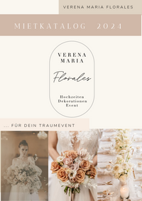 Mietkatalog von Dekoartikel zur Hochzeit Logo Foto mit Brautstrau&szlig;